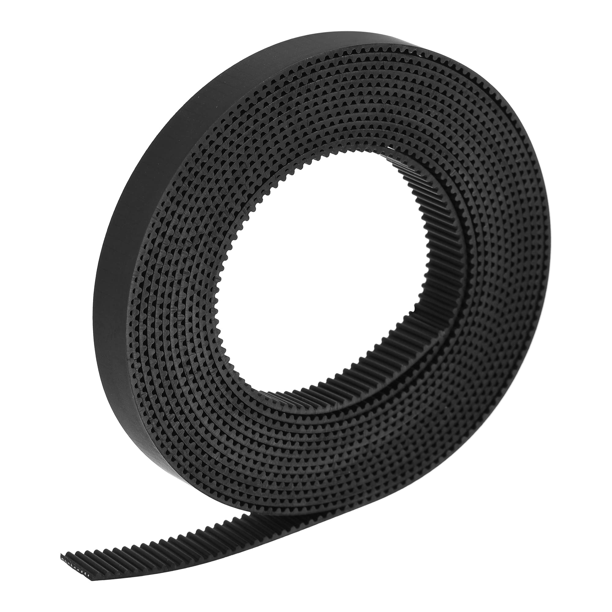 sourcing map Black Timing Belt Rubber 3 Meter Circumference 10mm Width Opening Fit Synchronous Pulley Wheel for 3D Printer