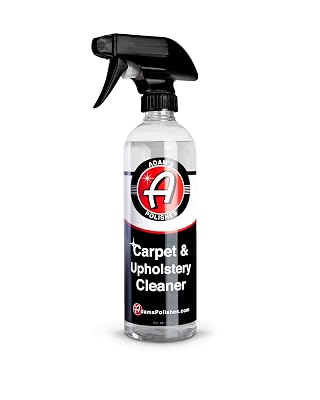 Adam's Polishes Carpet & Upholstery Cleaner (16oz) - Powerful Car Carpet Cleaner For Auto Detailing, Cloth & Fabric Interior Cleaning Solution, Stain Remover For Car Seat, Floor Mats & More