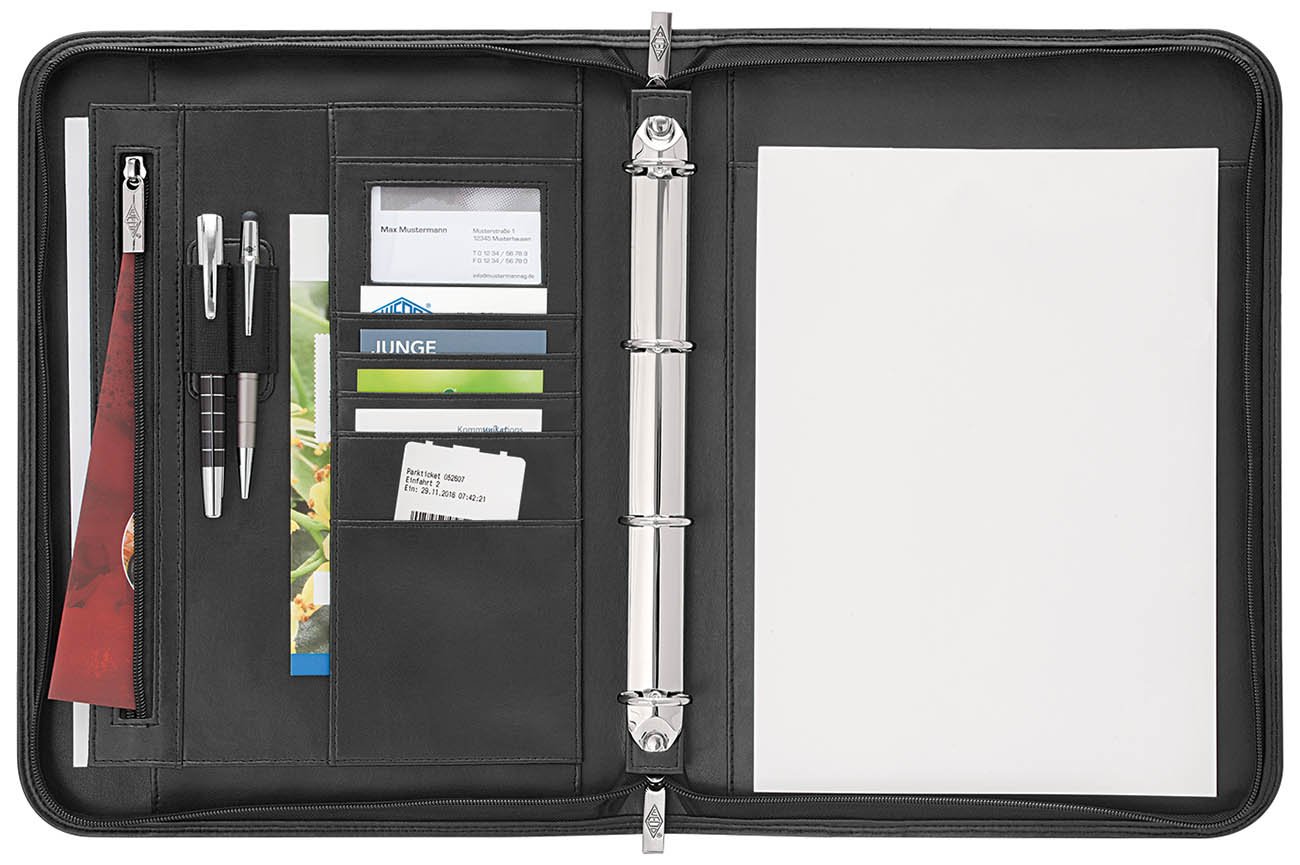Wedo 58 6001 Accento Conference Folder for A4 Documents with Ring Binder Mechanism — image 1