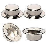 (4-Pack) Calvana Spring Steel Push On Pushnut Caps