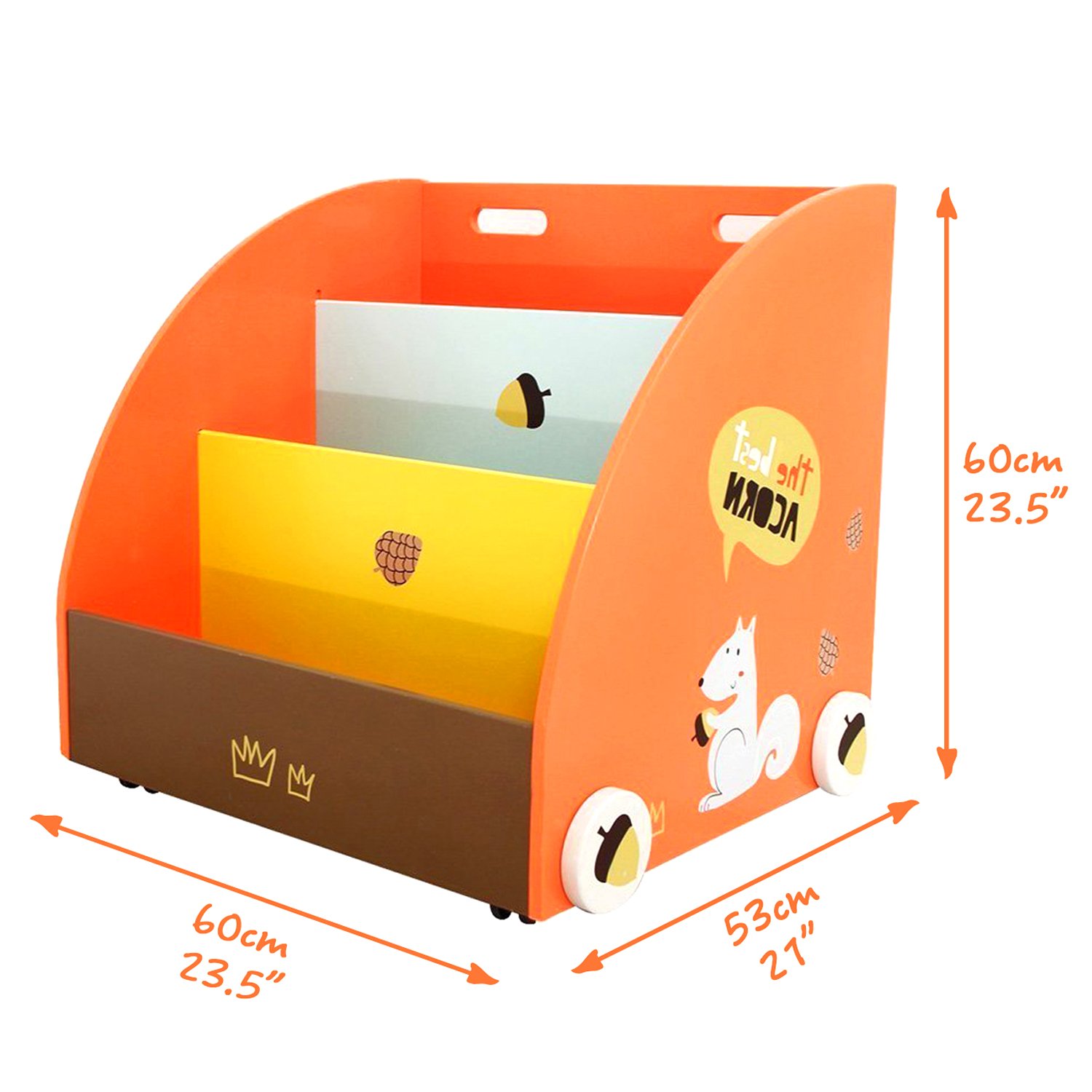 Indoor Furniture Toys & Games Labebe Kid Bookshelf with Wheels Baby