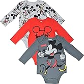 Disney Lion King Winnie the Pooh Mickey Mouse Minnie Mouse Baby 3 Pack Bodysuits Newborn to Infant