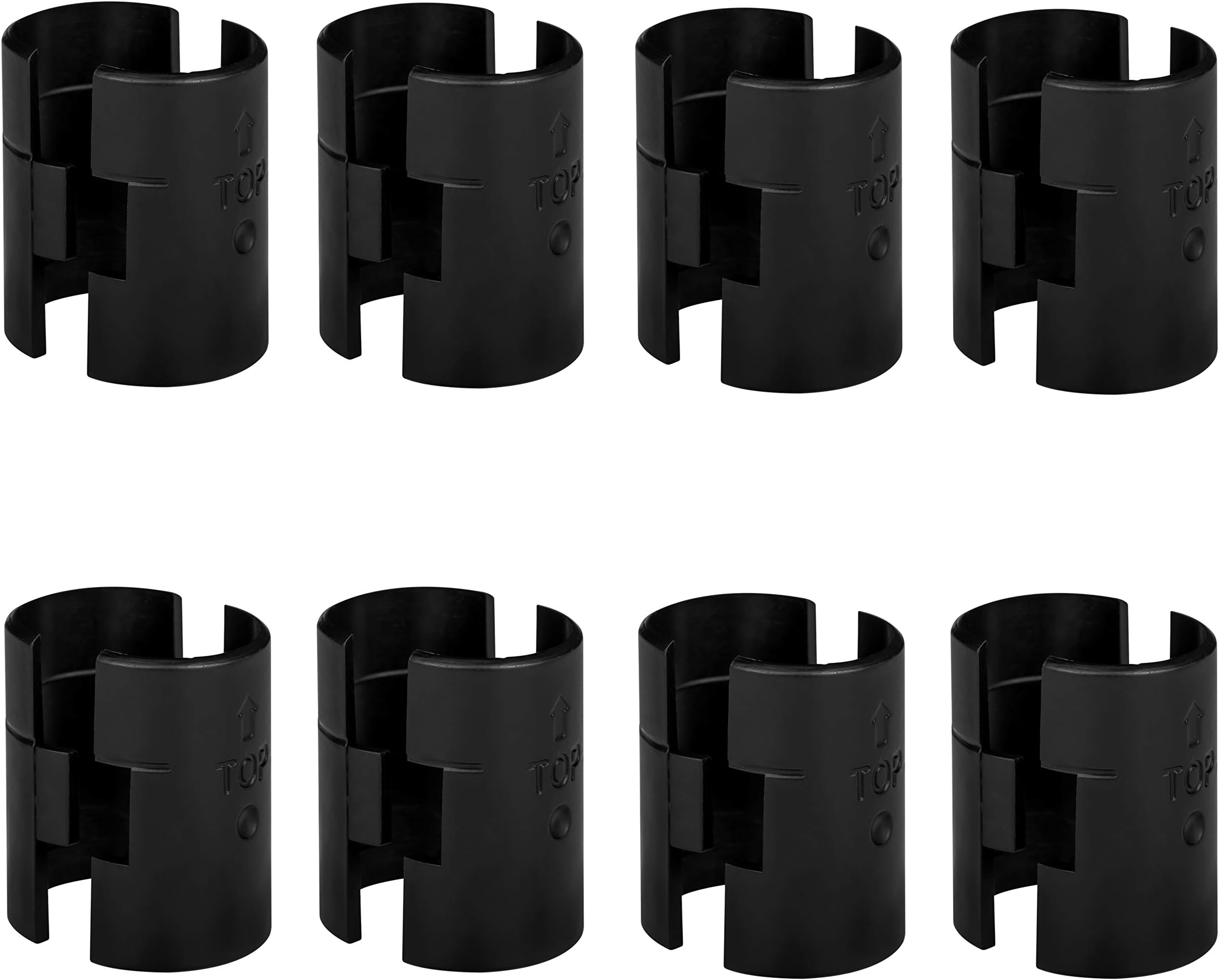 DuraSteelShelving Clips, ABS, Black, 3/4\