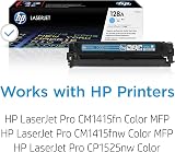 HP CE321A 128A Cyan Original LaserJet Toner Cartridge for CM1415 CP1525 view 2