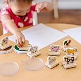 Melissa & Doug My First Wooden Farm Animal Stamp Set | Kids Arts Crafts 3+ view 6