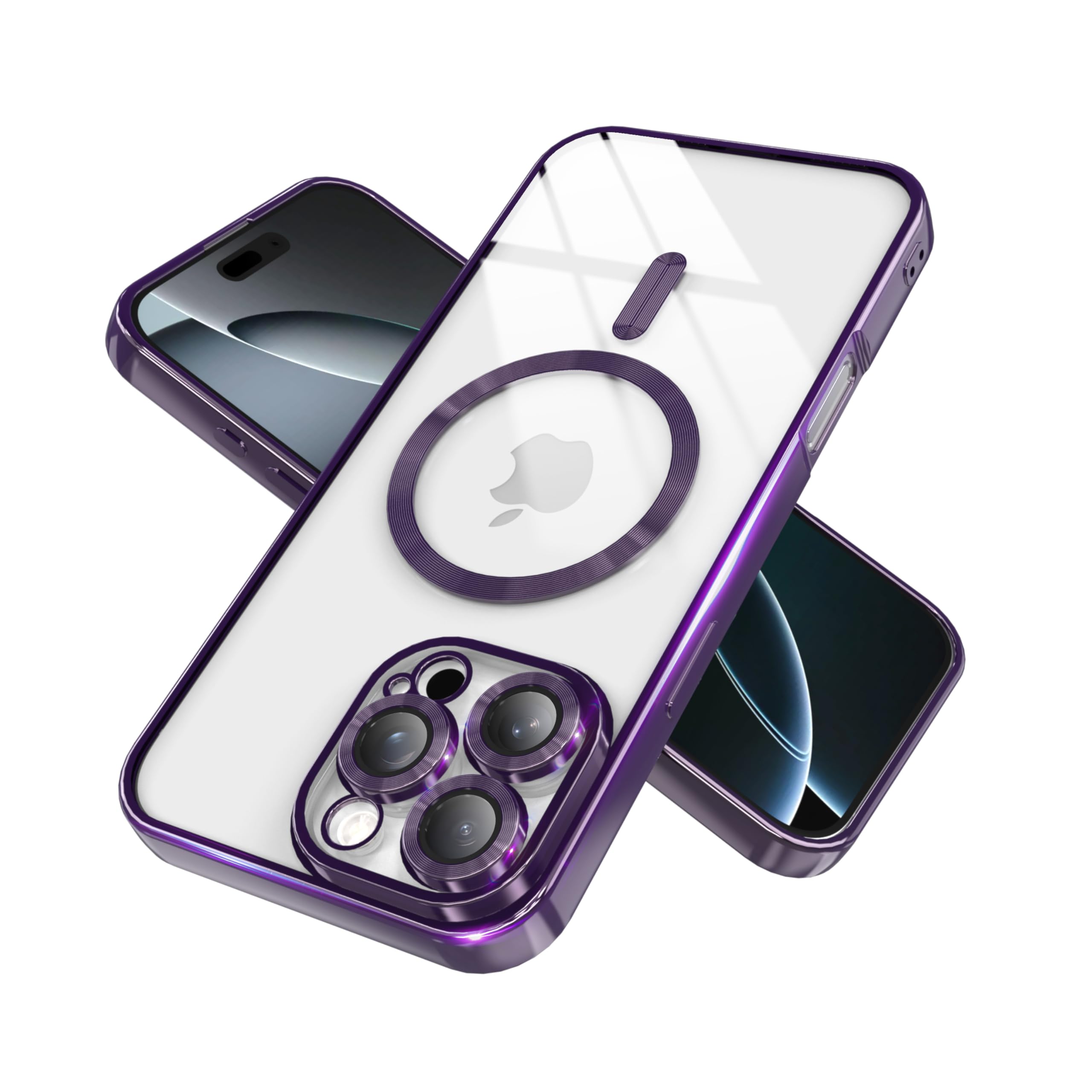 IAIYOXI Magnetic Clear Case for iPhone 12 Pro Max