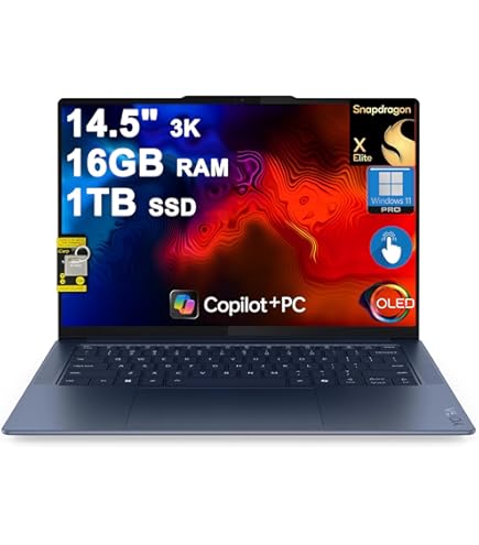 Amazon.com: Lenovo Yoga Slim 7x 3K OLED Touchscreen Laptop, 14.5