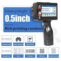 ZHONGMIN Handheld Inkjet Printer with 42ml