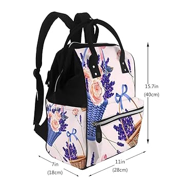 lavender diaper bag