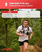 UTOBEST 5L Running Vest Hydration Pack Black 1.5L Bladder Men Women view 5