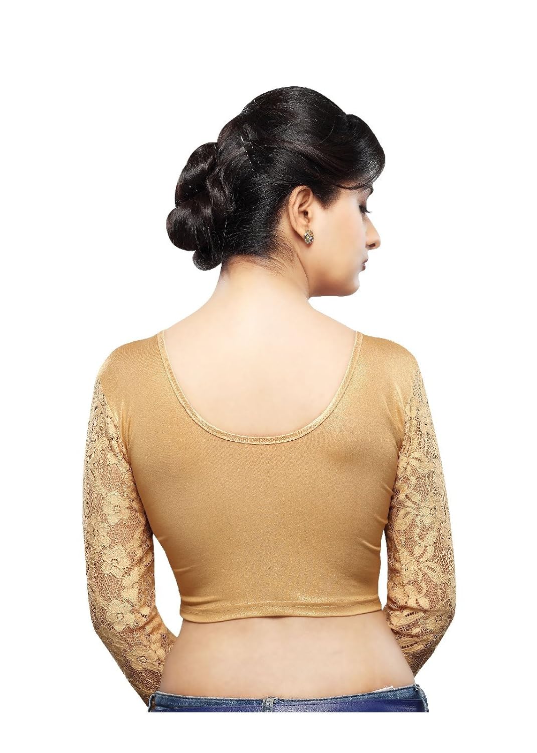 vamas shimmer stretchable full sleeves saree blouse (vdb_a-19)
