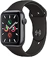 Apple Watch Serie 5 44mm GPS/Caixa de Alumínio Cinza Espacial com Pulseira Esportiva Preto