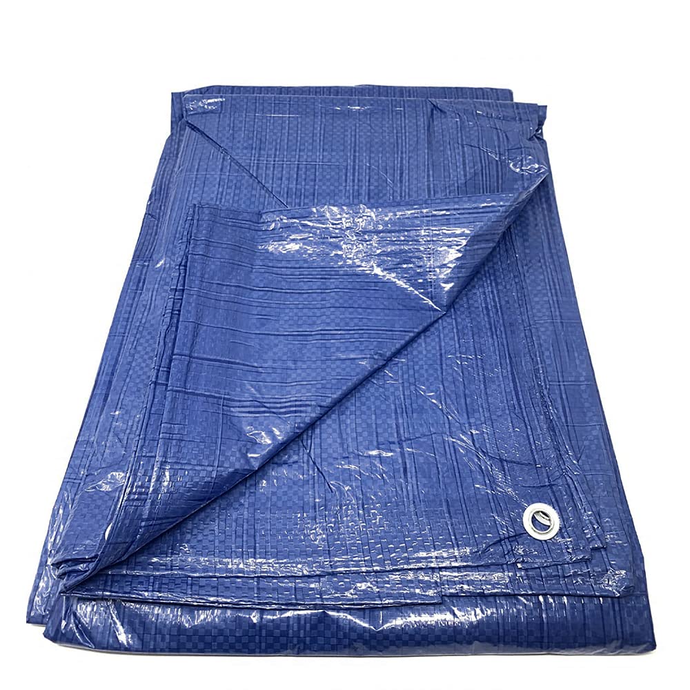 Tarpaulin – 1.65m x 1.1m Waterproof Cover, Lightweight & Tear-Resistant Tarp with Metal Eyelets, Multi-Purpose Polypropylene Sheet