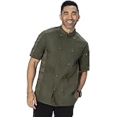 Chef Works Men's Mojave Short Sleeve Chef Coat