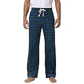 SEVEGO Tall Men's Pajama Pants 34"/36"/38" Long Inseam Soft Flannel Plaid Lounge Sleep Bottoms