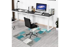 SHUYEON Office Chair Mat for Hardwood and Tile Floors, 48"x63" Desk Chair Mat for Carpet, Anti-Slip Computer Chair Mat Low Pile Carpet Chair Mats for Rolling Computer Chair