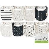 Lamb Babies Snug Baby Drool Bibs, Absorbent, Lightweight, and Premium Cotton Baby Bibs for Drooling and Teething