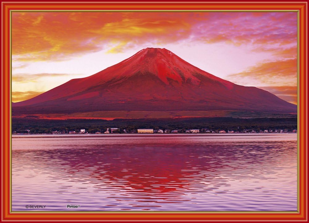 165 piece jigsaw puzzle Crystal Red Fuji ~ Mt.Fuji ~ (Jigsaw Puzzle type)
