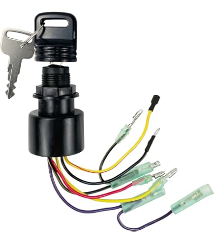 KESOTO Interrupteur Principal Allumage Avec Clé Pour Moteur Hors-Bord Yamaha 2 Et 4 Temps
