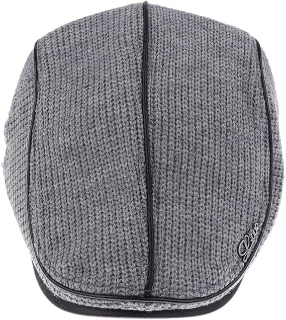 Amazon ハット メンズ ニット 帽子 冬 暖かい バックル ゴルフ アイビー 帽子 運転帽 3色選べ グレー ハット 通販