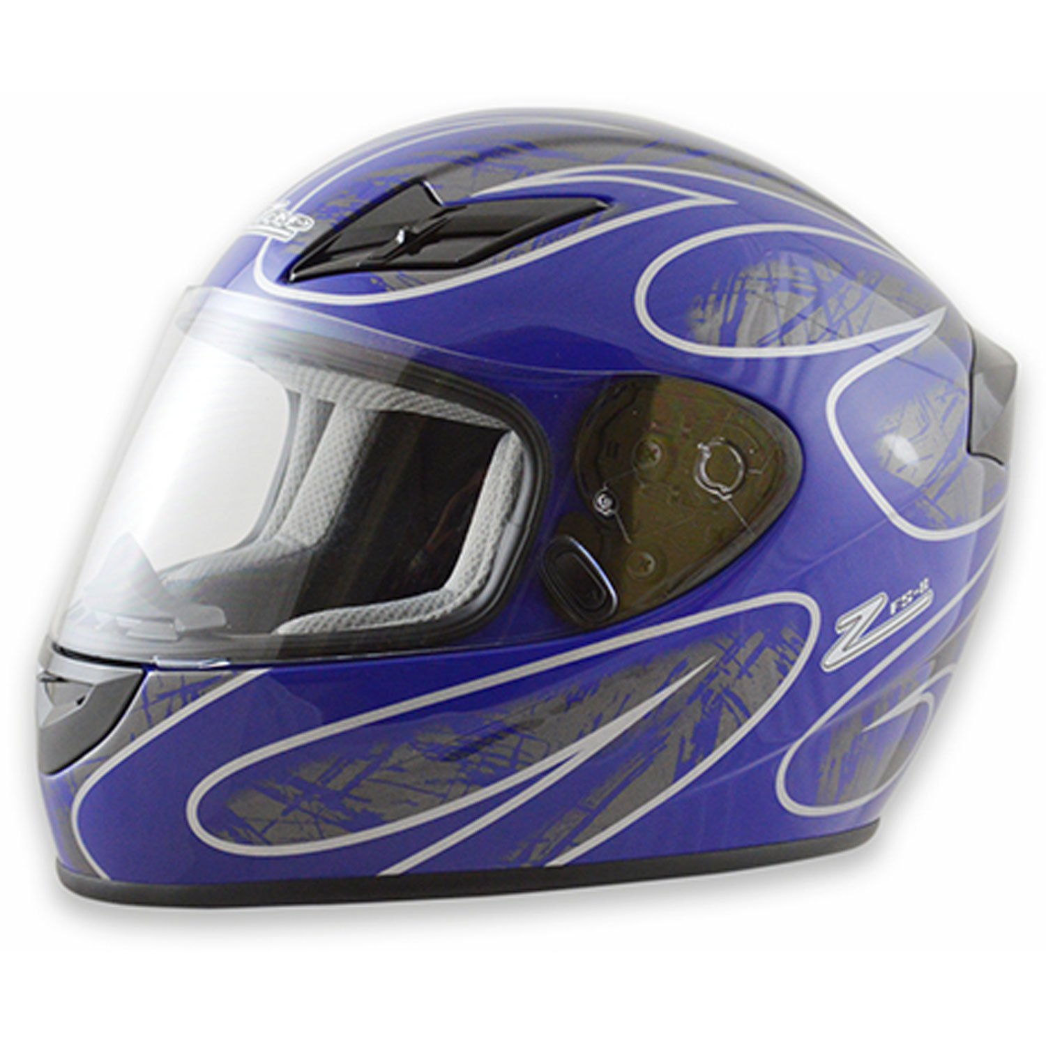 Zamp FS-8 Snell M2015 / DOT Helmet Graphic Blue/Silver X-Small