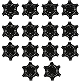 LIURONGNI Golf Shoe Cleats, 14pcs Universal Golf Shoe Studs, Soft Spikes, Black