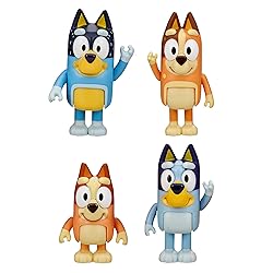 Bluey Family Figure Pack of 4, Robust Poseable