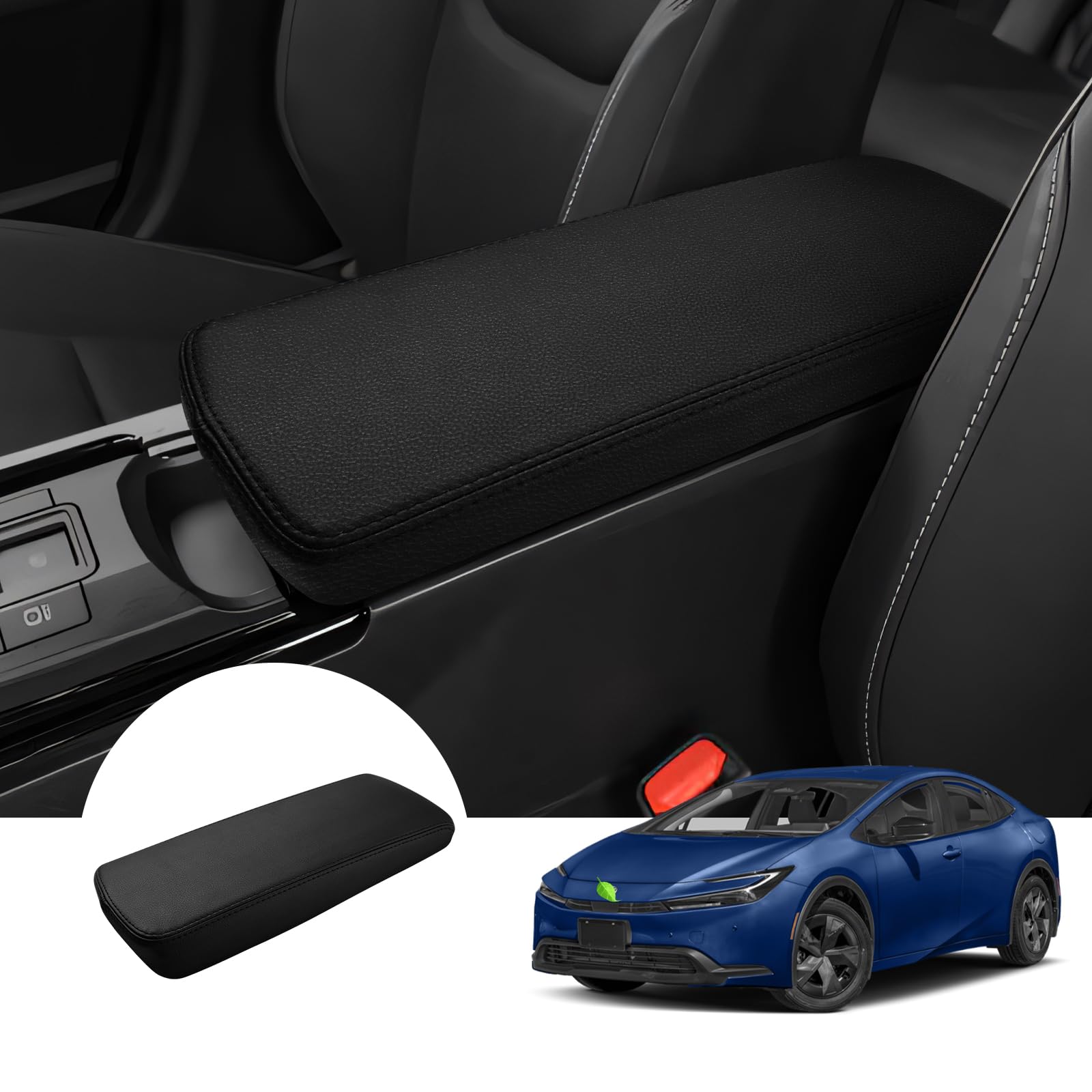 Photo 1 of Autorder Center Console Cover for 2023-2025 2026 Toyota Prius Accessories Armrest Cover Anti-Scratch Middle Console Pad Leather Armrest Protector