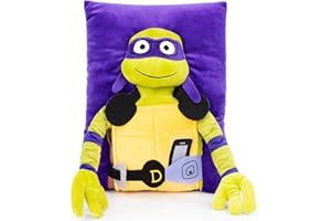 Jay Franco Nickelodeon Teenage Mutant Ninja Turtles Donatello 3D Snuggle Pillow - Super Soft Plush Pillow - Measures 13 Inches