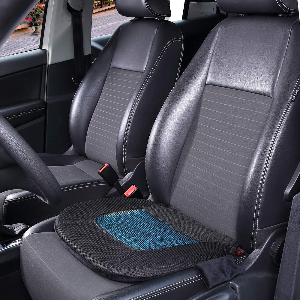 MAXTUF Seat Cushion, 2 in 1 Memory Foam Car Seat Cushion with Heating and Cooling, Elastic Cool Gel and USB Charging Heating to Relieve Sciatica and Tailbone Pain Perfect for Car Office Home