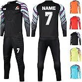 LAIFU Custom Soccer Goalie Jerseys Youth Adults Goalkeeper Jersey Personalized with Name Team Number Logo