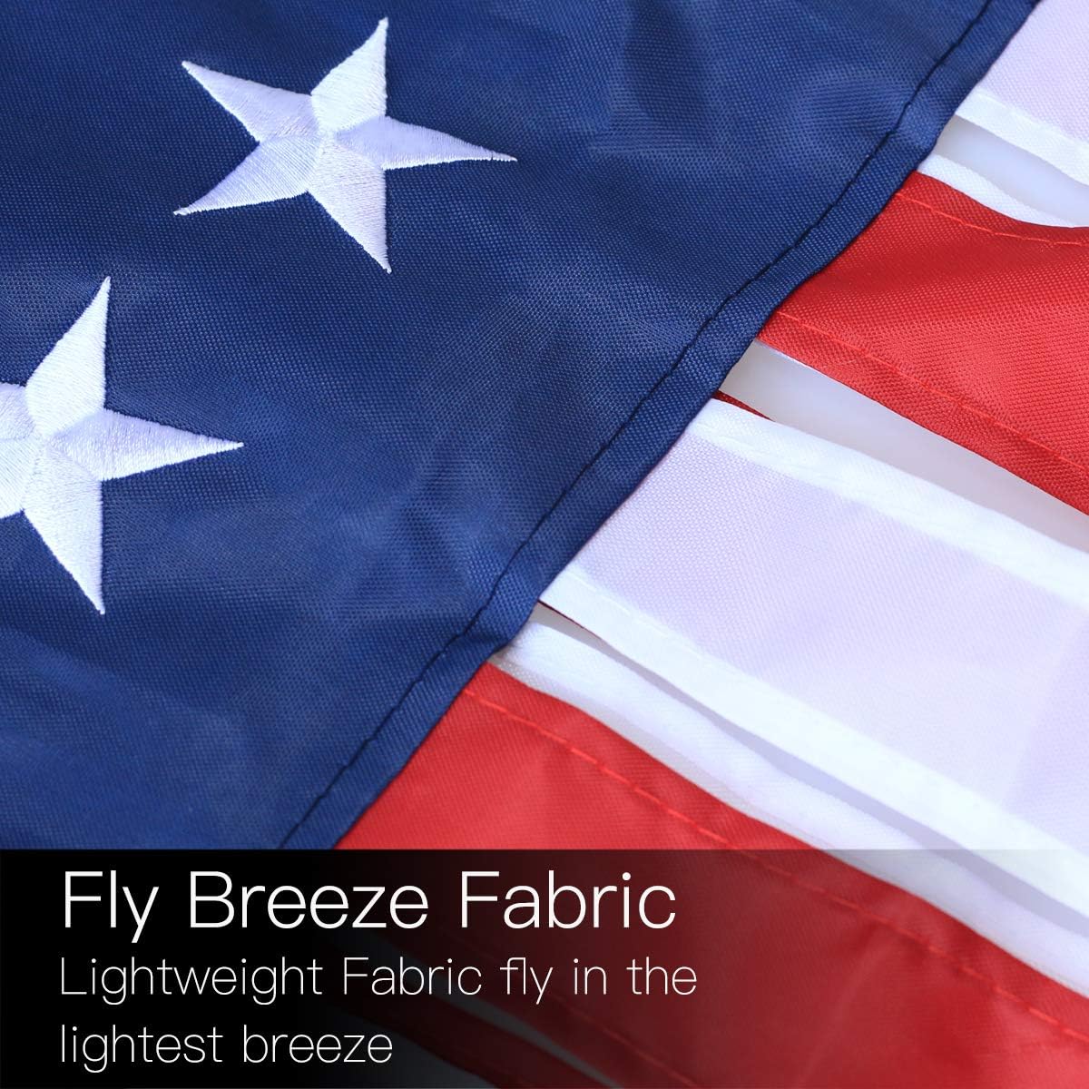 Anley 40 Inch (100cm) American US Flag Windsock, Stars & Stripes USA Patriotic Decorations - Image 5