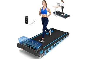 Walking Pad, FOUSAE 3 in 1 Max 6.2 MPH Treadmill for Home with Double Frame 330 LB Weight Capacity, Powerful 2.5 HP Wider Bel
