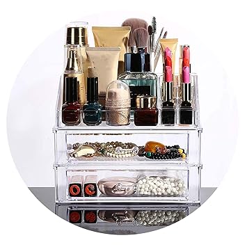 Amazon Com Clear Plastic Nail Polish Rack Lipstick Cosmetic