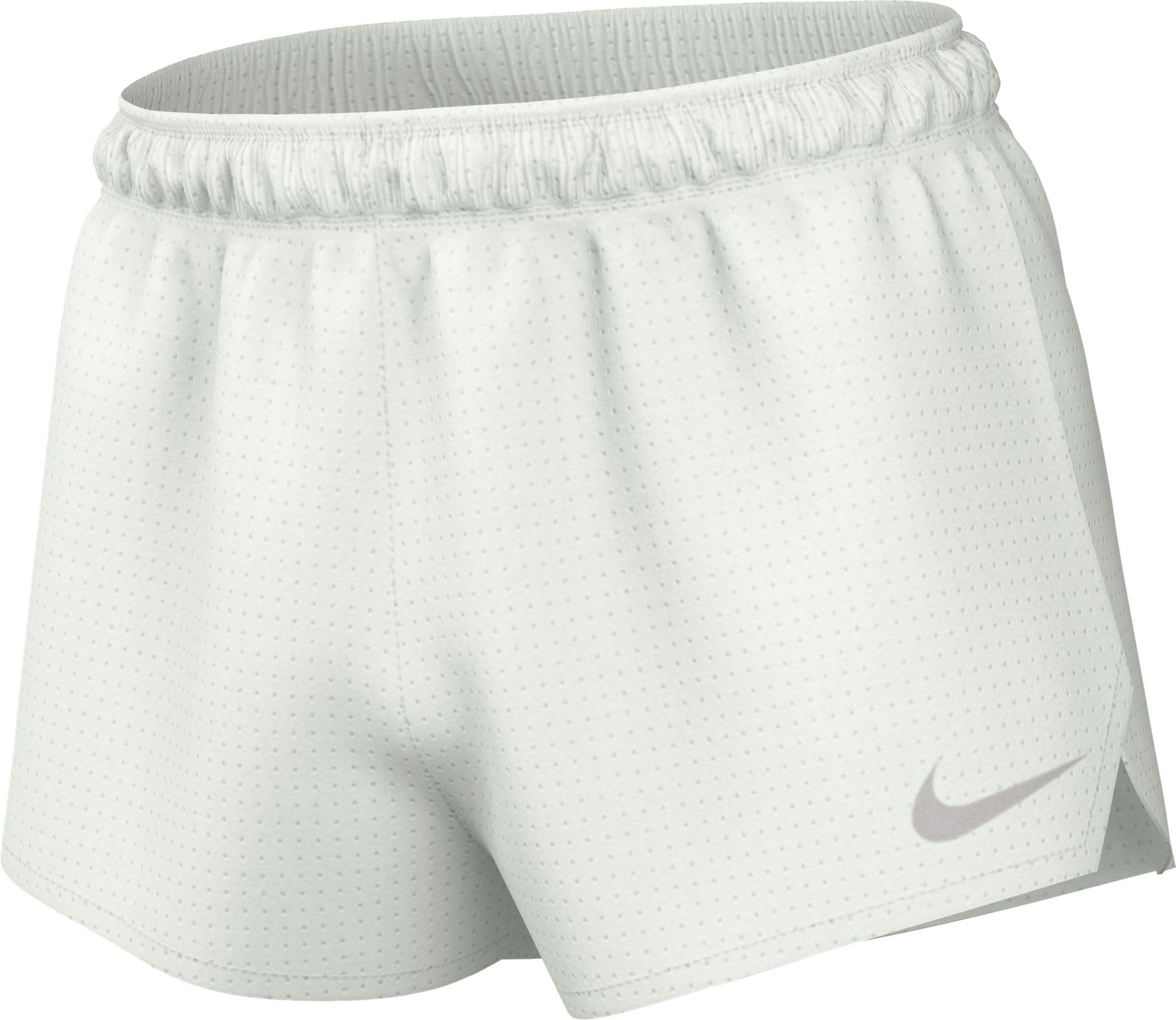 white nike dri fit shorts