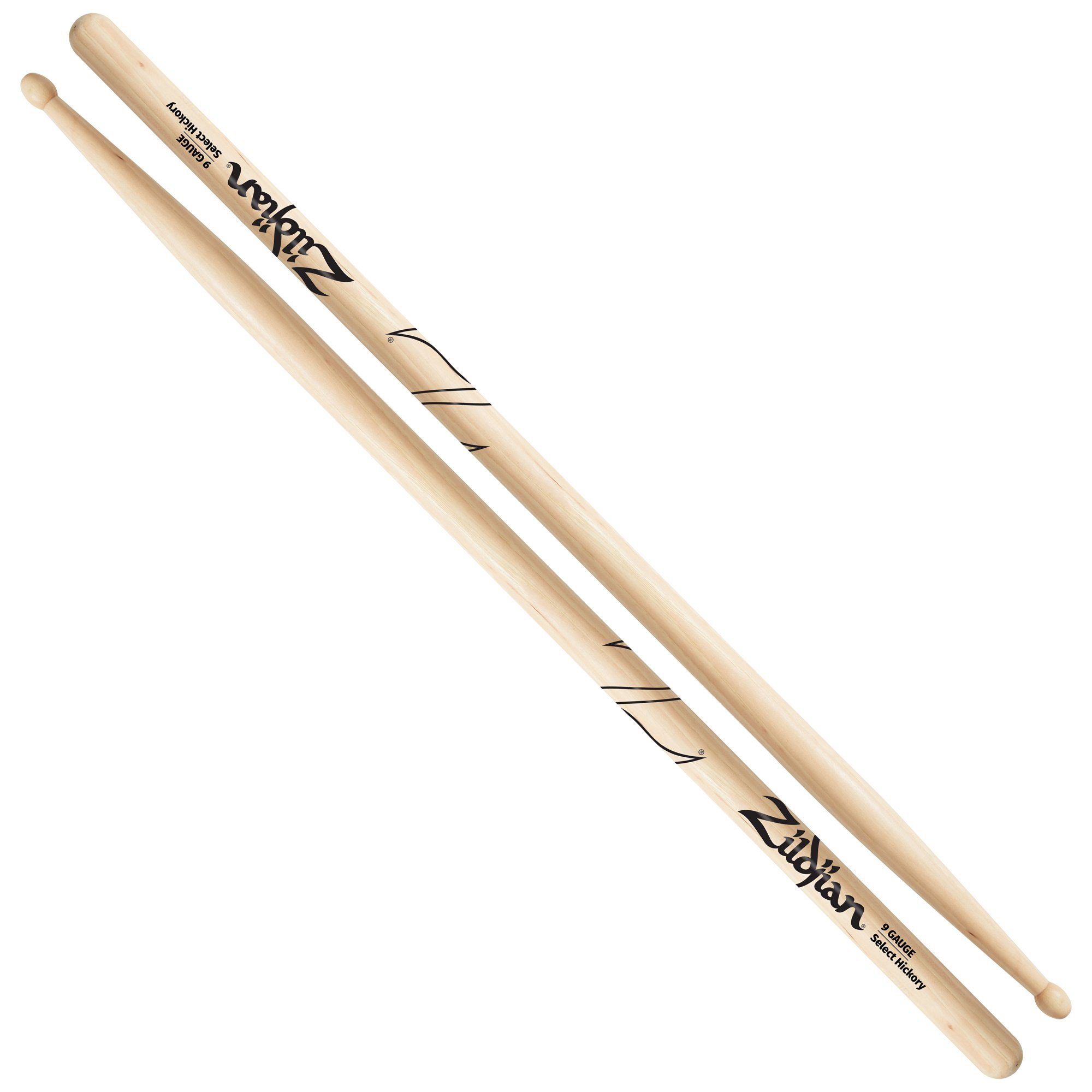 Zildjian Gauge Series Hickory Drumsticks - 9 Gauge