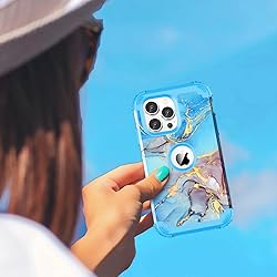 BQQFG for iPhone 13 Pro Max Case, Three Layer Heavy