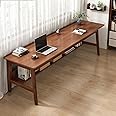 Amazon.com: Ytaoka 70.86" Long Solid Wood Desk with 3 Drawers Home ...