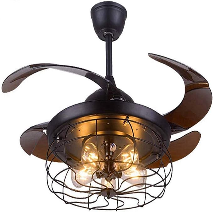 42 Inch Ceiling Fan with Light Industrial Ceiling Fan Retractable