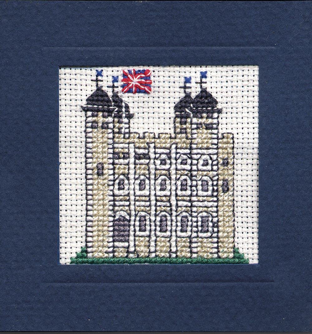 Textile Heritage Tower of London Miniature Card Cross Stitch Kit