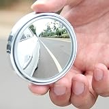 IRYNA 2 Pcs Blind Spot Mirrors 360° Rotate Round Wide Angle Waterproof HD Glass view 3