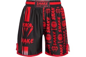 Aiihoo Kids Boys Muay Thai Shorts Boxing Kickboxing Kick Martial Arts MMA Training Trunk Gym Workout Boxing Clothes