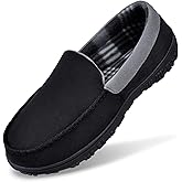 MIXIN Slippers for Men House Shoes Moccasin with Comfortable Memory Foam Indoor Outdoor