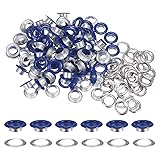 HARFINGTON 100PCS Grommets Eyelets 2/5 Inch