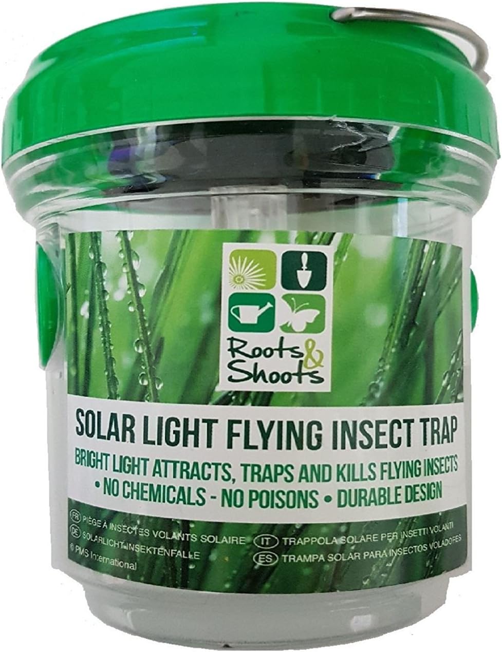 PMS SOLAR LIGHT FLYING INSECT TRAP W/HANDLE W/COLOUR LABEL 1