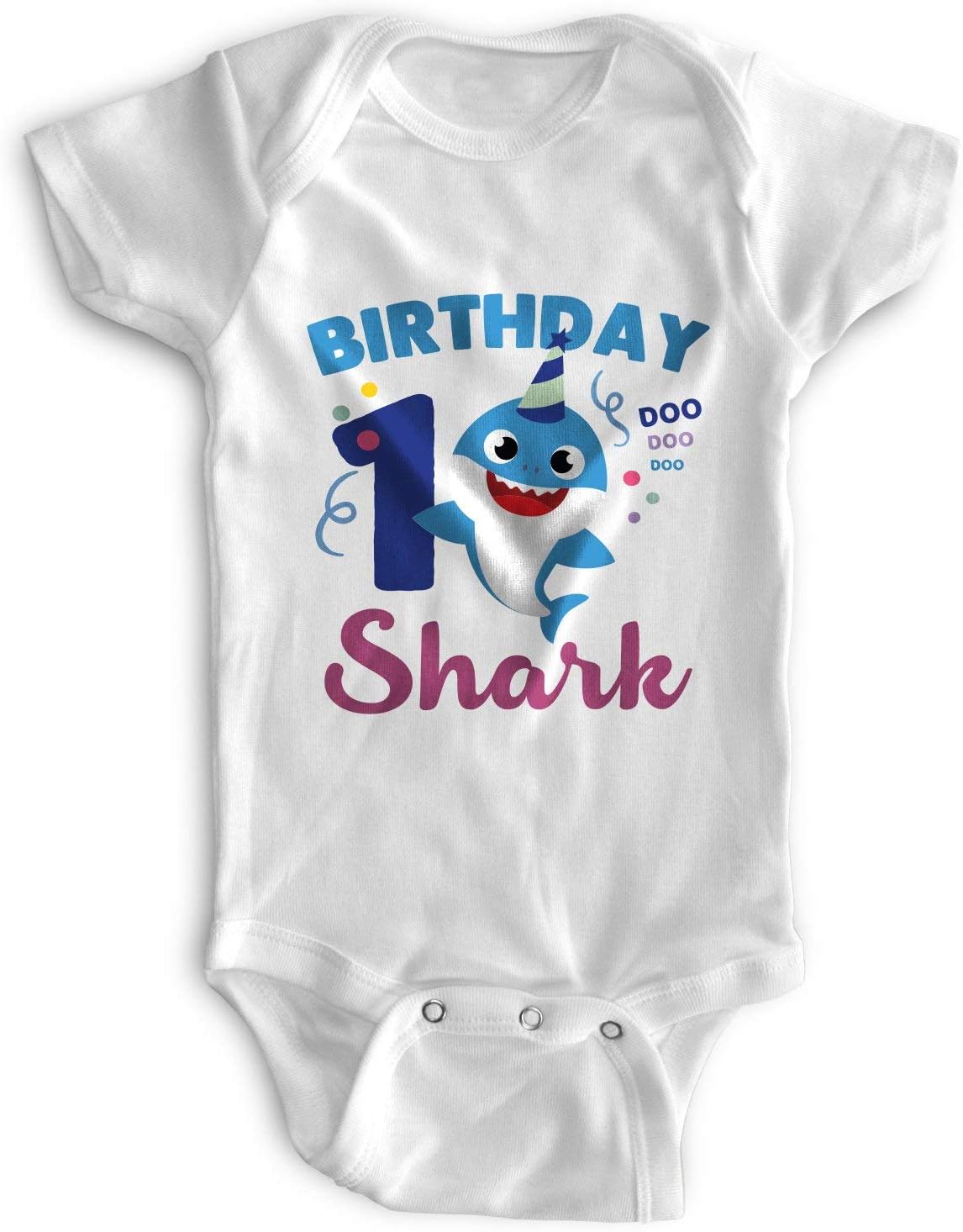 Luke and Lulu Baby Shark 1st Birthday Outfit - First Birthday Outfit Boy - Baby Boy Bodysuit