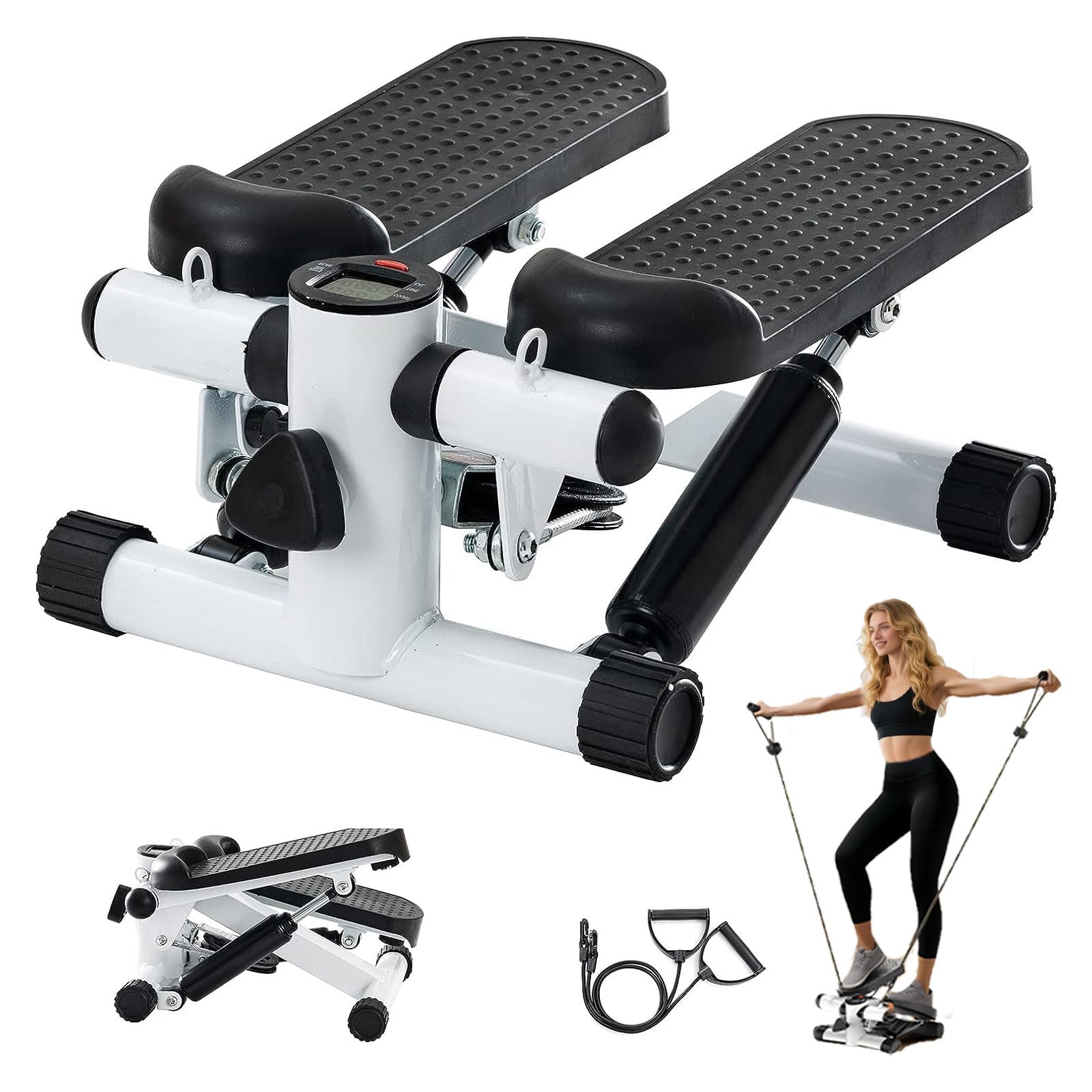 Photo 1 of *MISSING PARTS*
Steppers for Exercise at Home, Mini Stepper with Resistance Bands - Quiet, 360LBS Weight Capacity Portable Stair Stepper for Buttocks Lifting & Body Shaping, Compact Fitness Stepper for Small Spaces