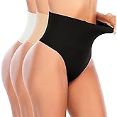 Werena Thong Shapewear for Women Tummy Control Seamless High Waist Body Shaper Underwear Shaping Panties