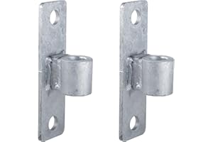 Dailydanny Gate Hinge Wall Mount Gate Hinge for 5/8'' Pin Chain Link Fence Post Hinge (2 Pcs)