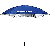 Franklin Sports All Position Umbrella with Universal Clamp SidelineBrella-TekSun Protection UPF 50+